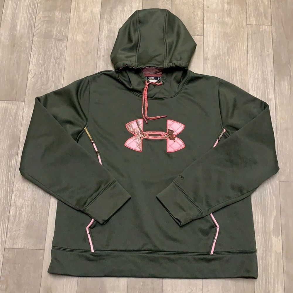 Womens Under Armour Camouflage Loose Fit Pullover Hoodie